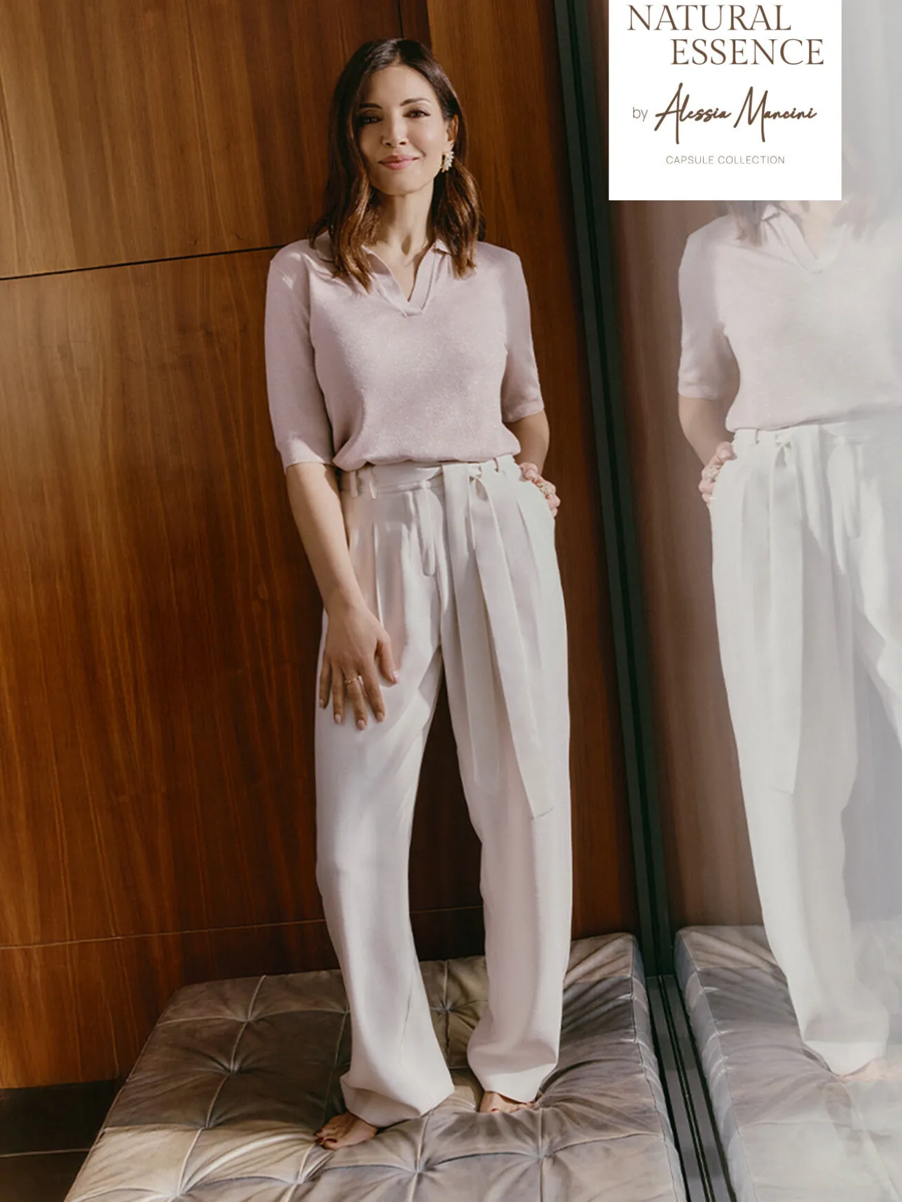 Pantaloni fluidi con cintura