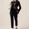 Pantaloni joggers in tessuto scuba crêpe