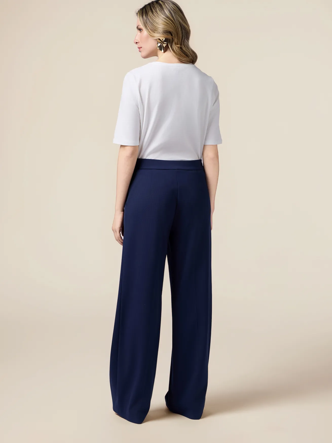 Pantaloni palazzo in punto milano