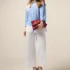 Pantaloni palazzo misto cotone