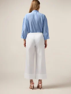 Pantaloni palazzo misto cotone