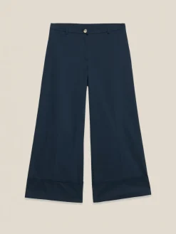 Pantaloni palazzo misto cotone