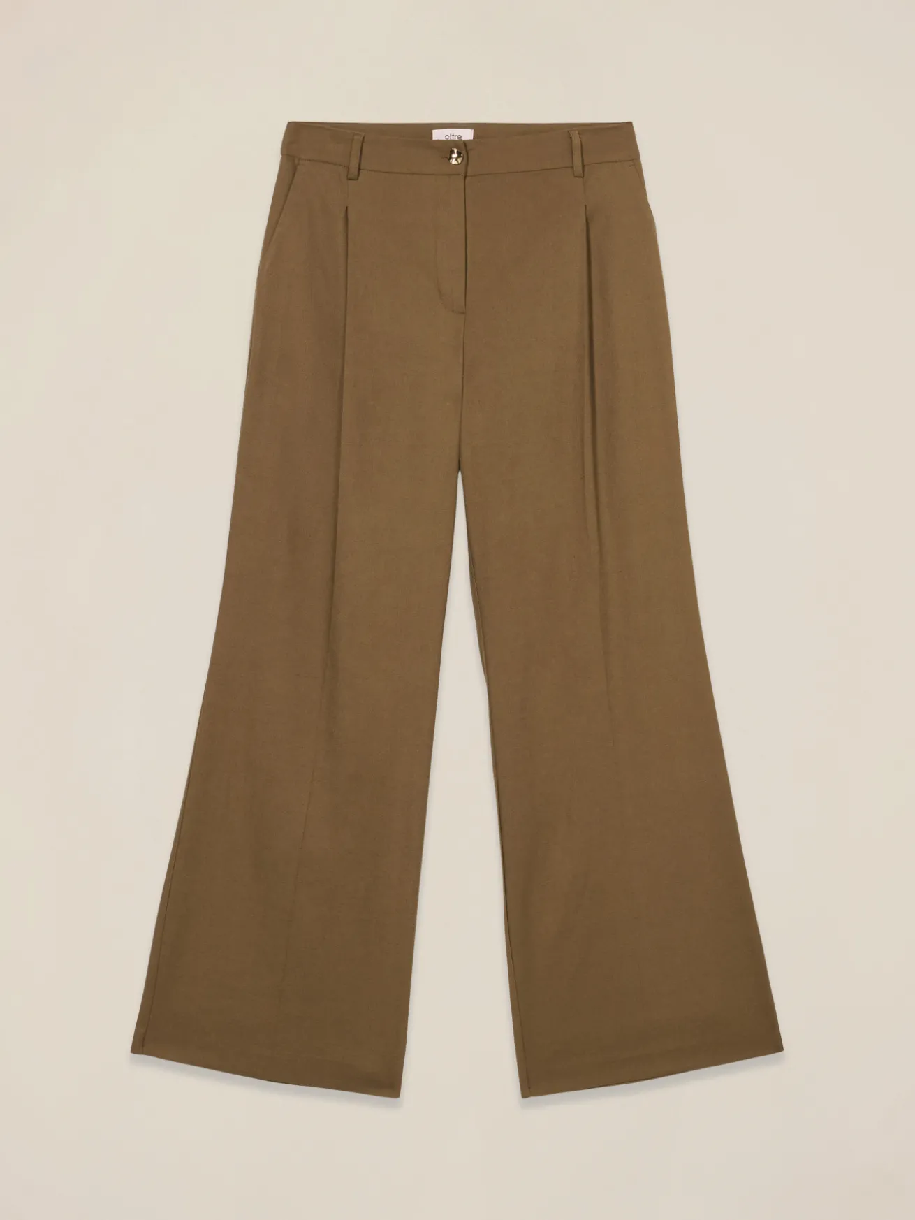 Pantaloni palazzo misto lino