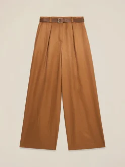 Pantaloni palazzo misto lino