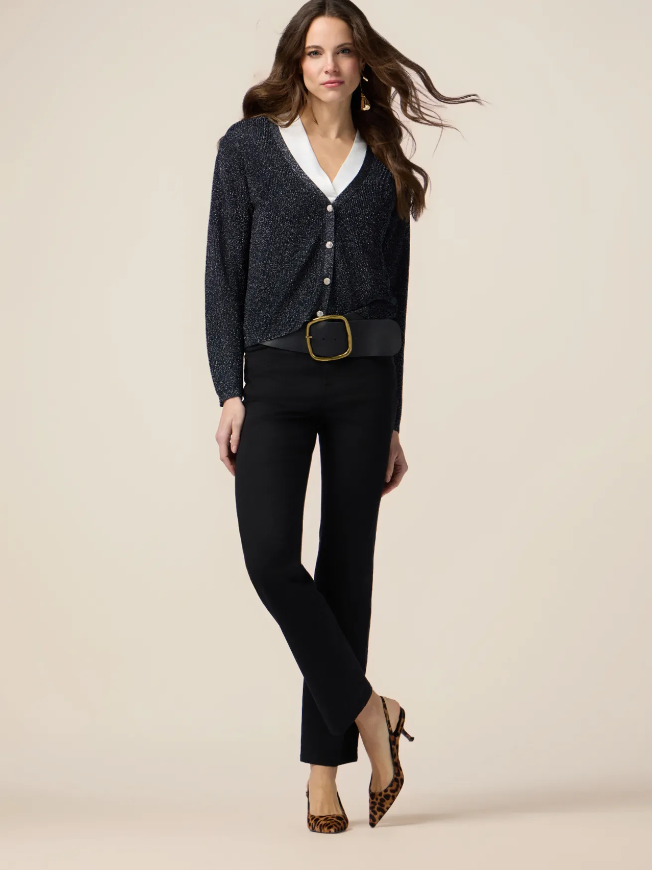Pantaloni regular misto tencel