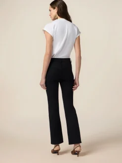 Pantaloni regular misto tencel
