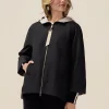 Parka con cappuccio e zip