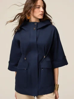 Parka over in cotone con cappuccio