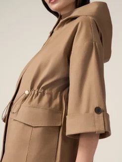 Parka over in cotone con cappuccio