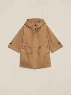 Parka over in cotone con cappuccio