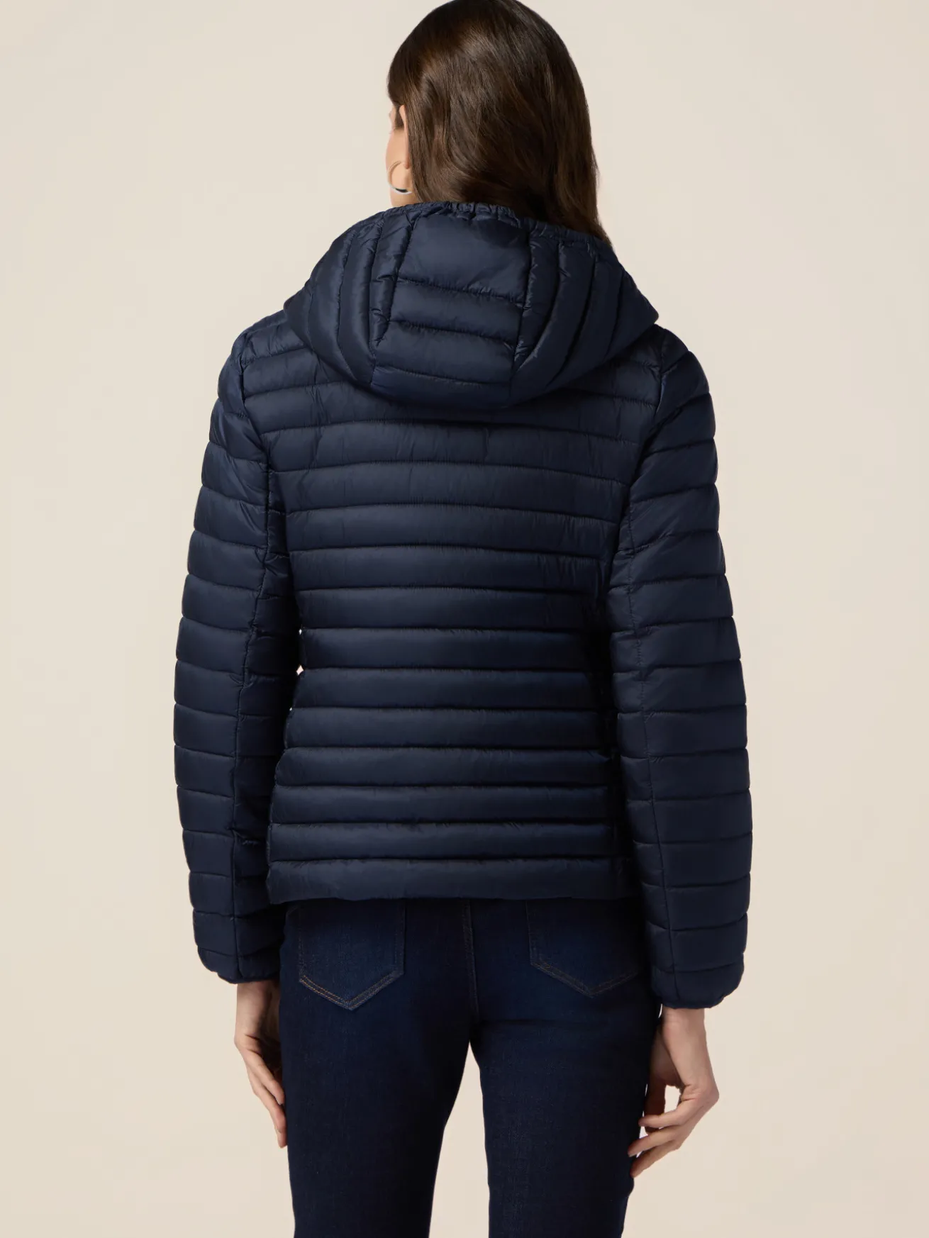 Piumino lightweight con cappuccio staccabile