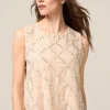 Top in georgette con applicazioni