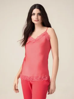 Top lingerie in raso e pizzo