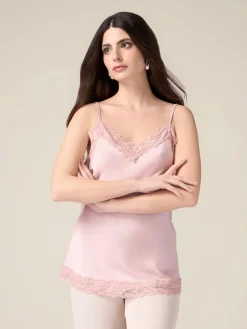 Top lingerie in raso e pizzo