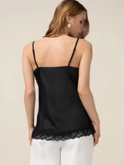 Top lingerie in raso e pizzo