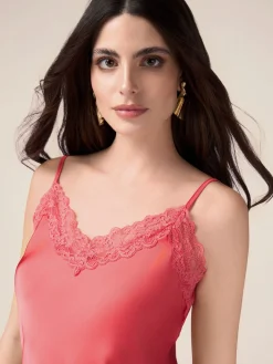 Top lingerie in raso e pizzo