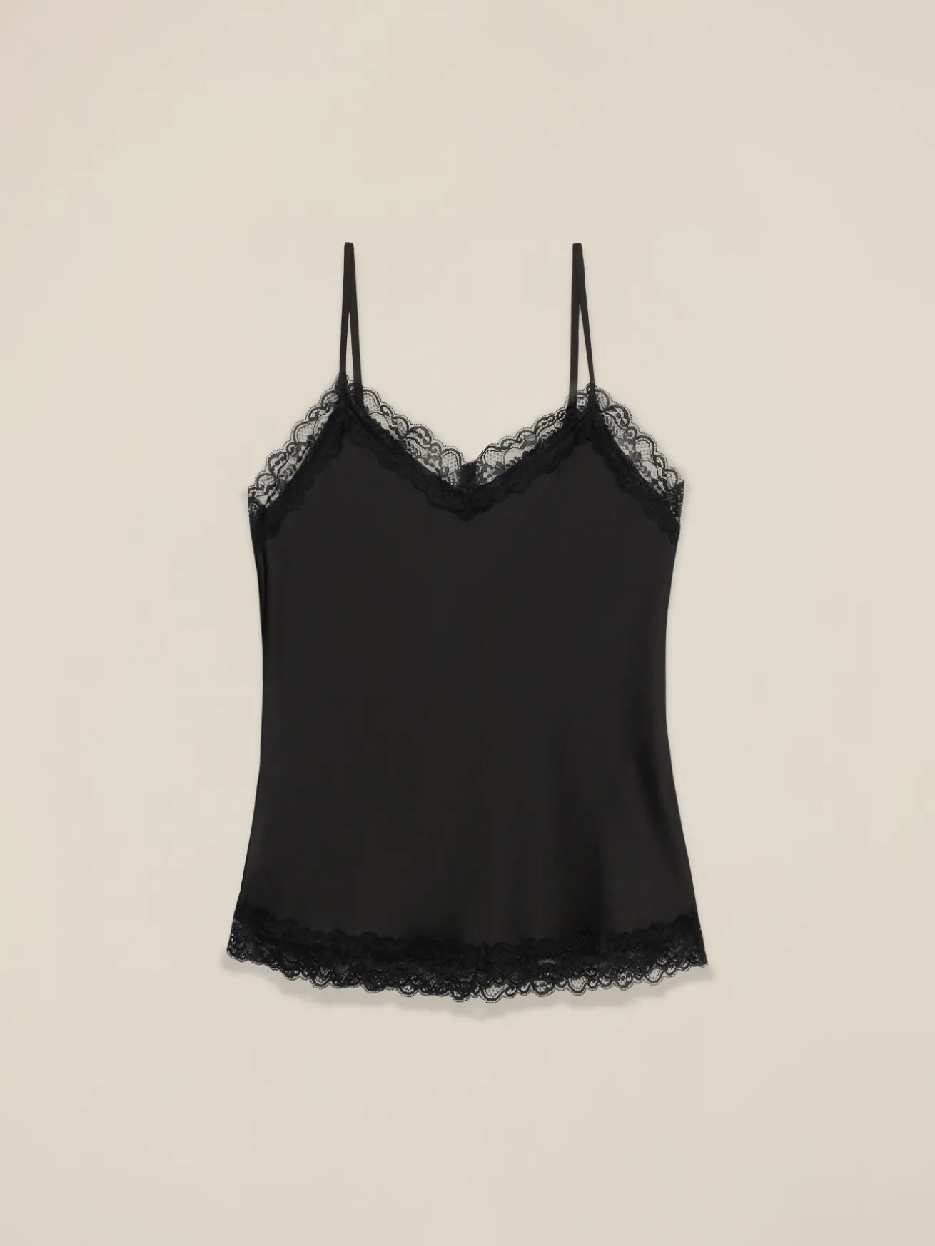 Top lingerie in raso e pizzo