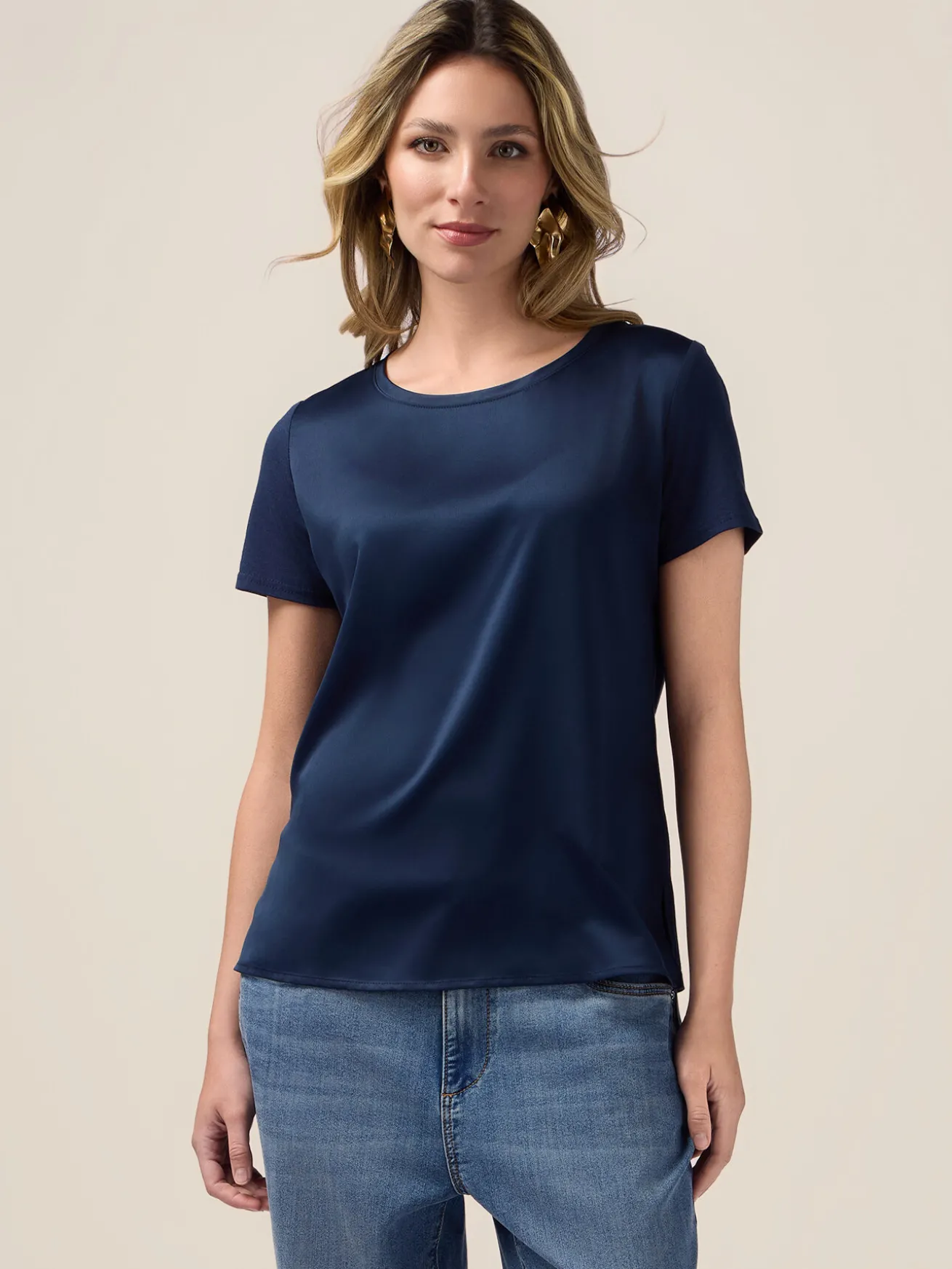 T-shirt bimaterica