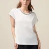 T-shirt con applicazione gioiello