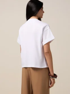 T-shirt con decorazione gioiello