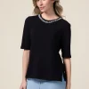 T-shirt con ricamo gioiello