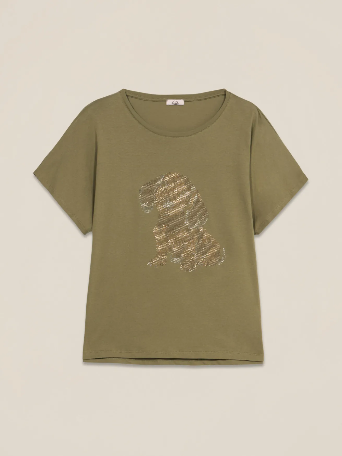 T-shirt in cotone con applicazioni