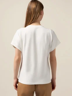 T-shirt in jersey con paillettes