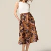 Vestito flare combinato con fusciacca