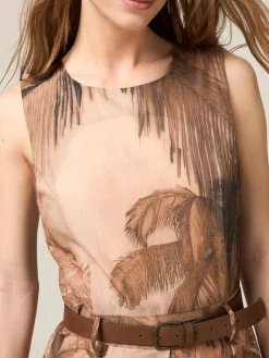 Vestito in mussola di cotone fantasia