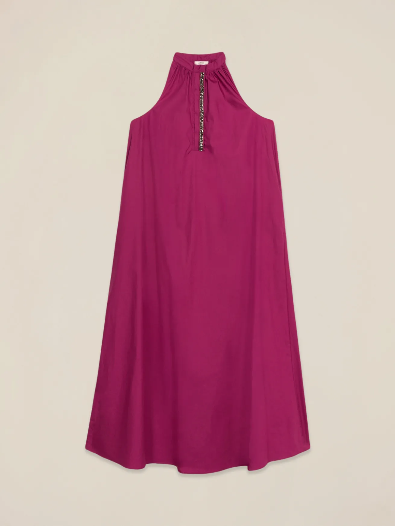 Vestito lungo in popeline