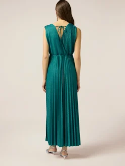 Vestito lungo lurex plissé