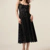 Vestito midi in pizzo