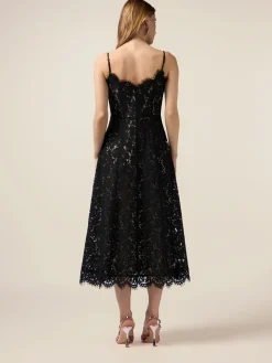 Vestito midi in pizzo